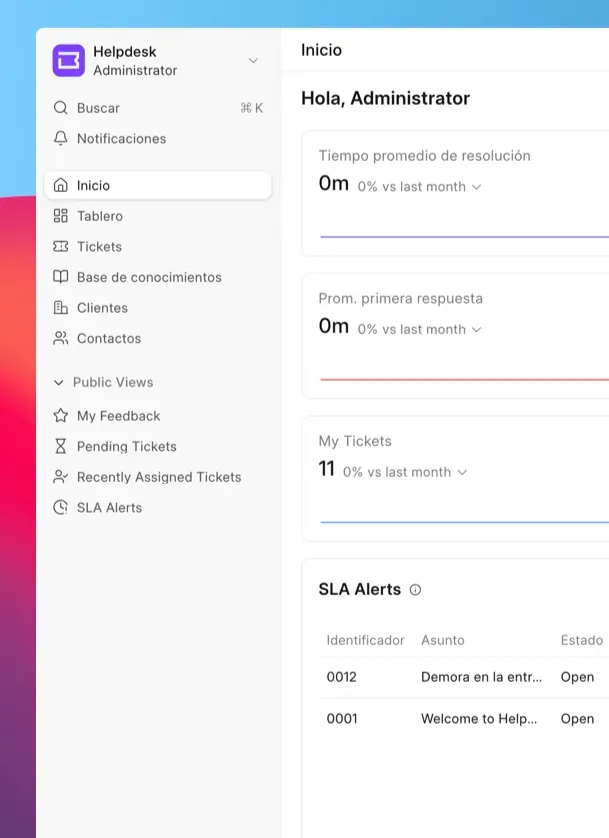 Panel CRM de leads, oportunidades y conversaciones de DiamoERP